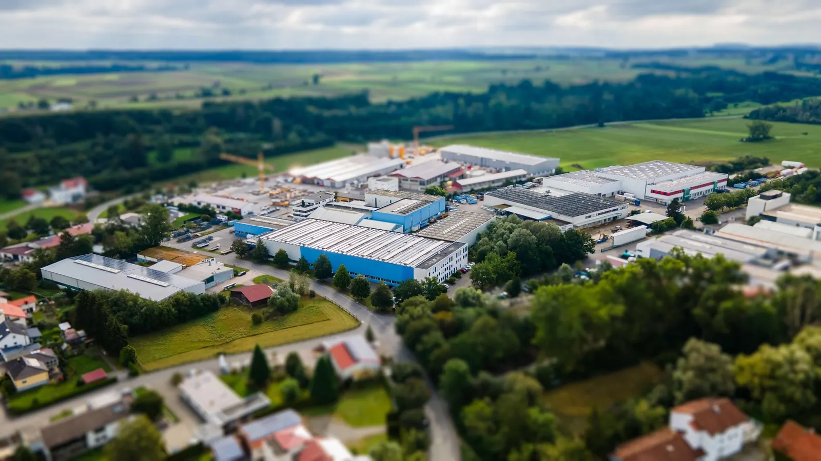 ERFEBA Firmengelände in Ertingen – Luftaufnahme